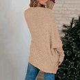 thumbnail image 3 of Fuzzy Knit Sweaters Womens Solid Color Oversized Cardigan Pocket Long Sleeve Coats Open Front Sweater, 3 of 4