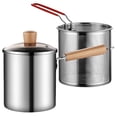 thumbnail image 3 of Shisuyan Frying Pot Transparent 1 Set 10.04X8.86X6.3 In Stainless Steel, 3 of 8