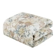 thumbnail image 4 of Floral Queen Comforter Set with Sheets - 5-Piece Taupe Bed in a Bag Set, 4 of 7