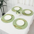 thumbnail image 6 of Unique Bargains Rustic Placemats Set of 6 Placemats Kitchen Table Mat Green, 6 of 6