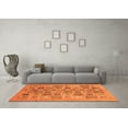 thumbnail image 3 of Ahgly Company Indoor Square Abstract Orange Modern Area Rugs, 6' Square, 3 of 4