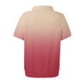 thumbnail image 6 of Yubnlvae 2025 Women's Trendy Summer Collared Blouses - Short Sleeve, Wrinkle-Resistant, Lightweight for Vacation & Office Casual Watermelon red XL, 6 of 7