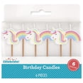 thumbnail image 3 of Way To Celebrate Unicorn and Rainbow Birthday Candles, 6 Count, 3 of 4