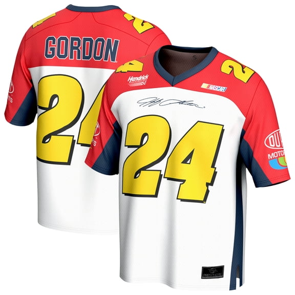 Youth ProSphere Red/White Jeff Gordon DuPont Football Fashion Jersey