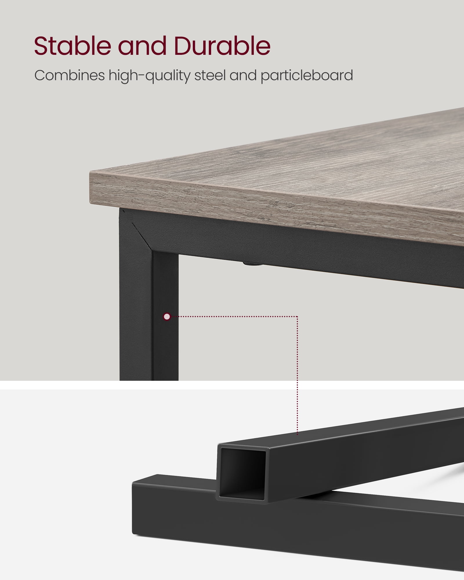 Side Table with Charging Station, Narrow End Table with 2 Drawers, Slim Nightstand and Bedside Table with Storage Greige and Black