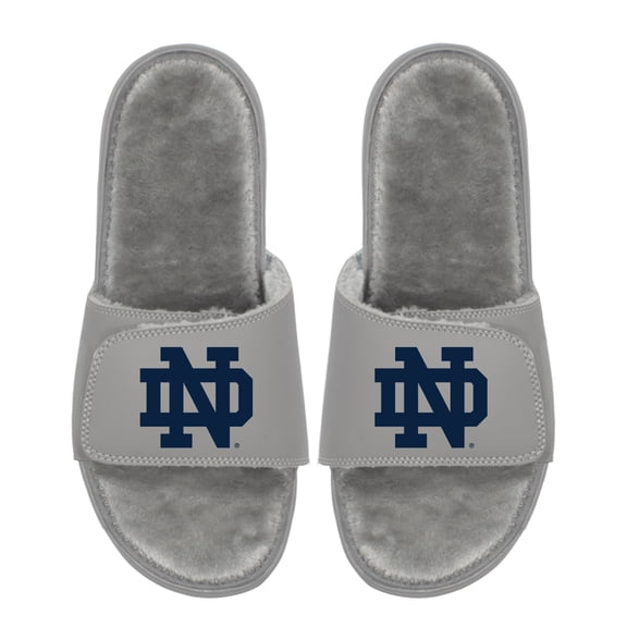 Unisex ISlide  Notre Dame Fighting Irish Logo Fur Slide Sandals