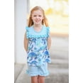 thumbnail image 2 of Millie Loves Lily Girls Mint Turtle Print Top and Stripe Short Set,Big Girls,Size 6,2PCS, 2 of 4