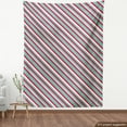 thumbnail image 3 of Ambesonne Stripes Fabric by the Yard Upholstery, Christmas Vibe Simple Lines, 5 Yards, Seafoam Dark Pink, 3 of 4