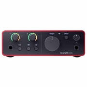 Focusrite Scarlett Solo 4th Gen USB Audio Interface with Condenser Microphone Package