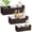 Dark Brown, variant on 3 Pcs Boho Storage Wicker Baskets Handmade Woven Decorative Paper Rope Baskets for Organizing with Handle Countertop Toilet Paper Storage Container for Toilet Tank Top