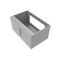 thumbnail image 3 of Alpine 30" Wood Floating Vanity Base with Chrome Handles in Gray, 3 of 5