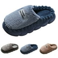 thumbnail image 5 of Oyedens Slippers for Women Men Fuzzy Bedroom House Slippers Plush Lining Memory Foam Slippers Home Slip on, 5 of 6
