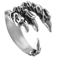 thumbnail image 1 of WHAMVOX Bague Homme à la Mode avec Motif Griffe de Dragon Matériau en Alliage Réglable, 1 of 8