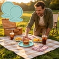 thumbnail image 4 of 20 Pcs Mint Green Paper Plates, 7 Inch Pastel Disposable Dinnerware for 20 Guests, Solid Dessert Plates for Baby Shower Birthday Party Supplies, 4 of 5