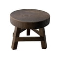thumbnail image 1 of DYNWAVECA Wood Plant Stool Rustic Decorative Flower Shelf for Table Desktop Home Decor coffee, 1 of 8