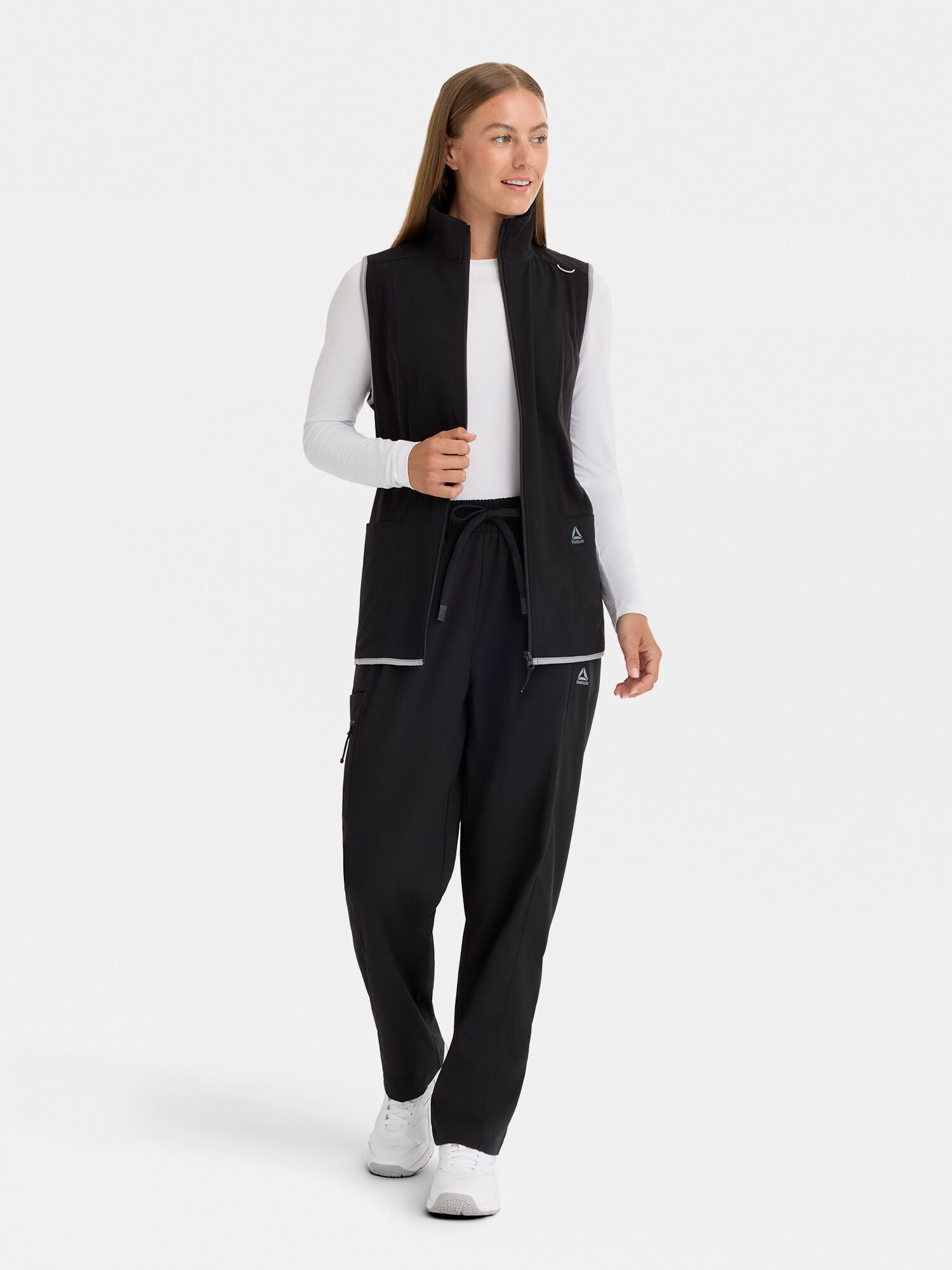 Reebok Women’s Tech Comfort Scrub Vest with 6 Pockets, Sizes S–3XL