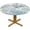 Marine, variant on Leaves Round Tablecloth Different Leaf Branches Waterproof Oil-Proof Table Cover Table Cloth for Indoor Dining, Outdoor Picnic Parties, Camping,Fits for Table 40-44" Inches