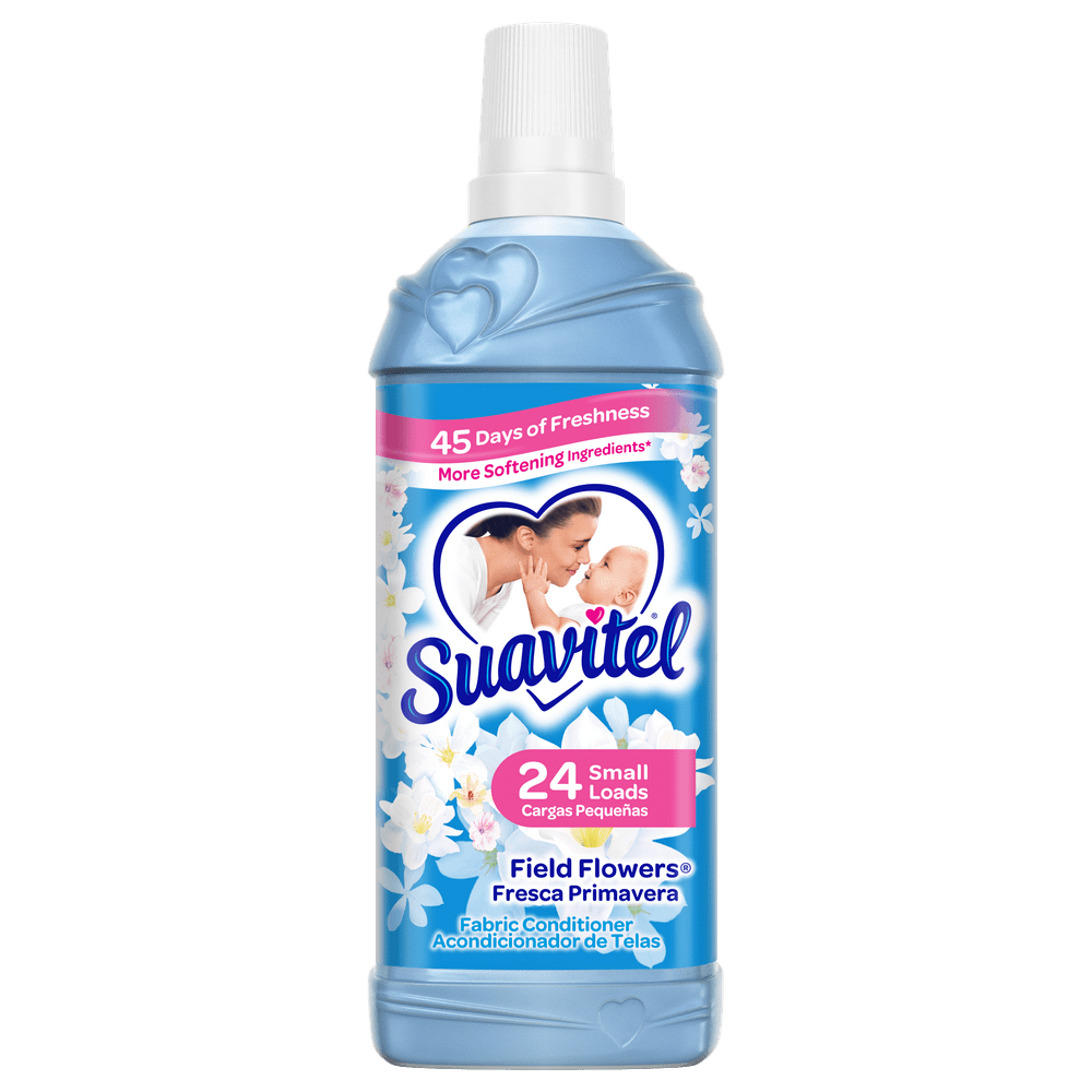 Suavitel Liquid Fabric Softener, Field Flowers, 24 Small Loads