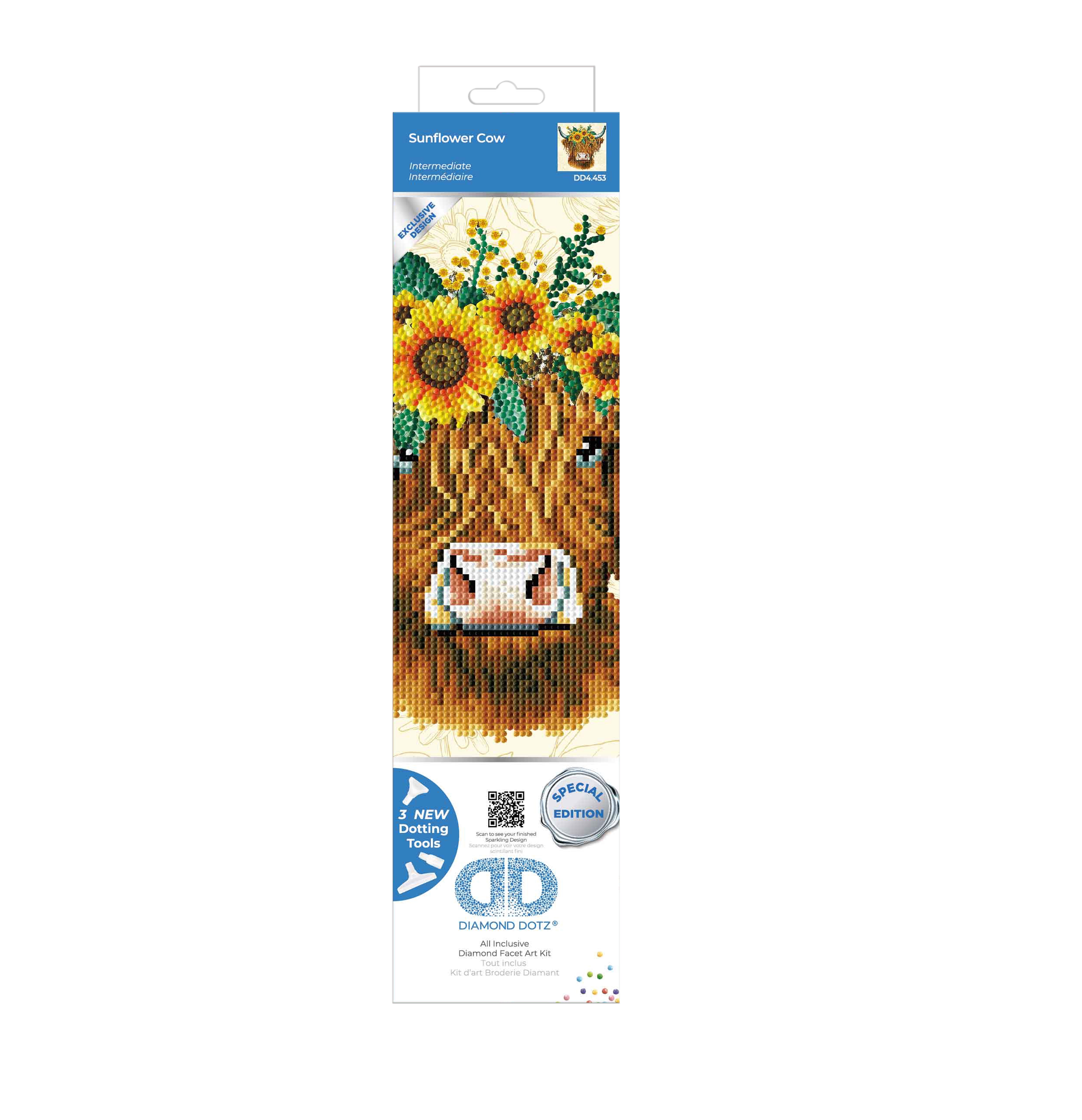 DIAMOND DOTZ® Sunflower Cow Special Edition Diamond Painting Kit