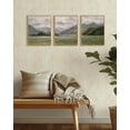 thumbnail image 5 of Drsoum Vintage Landscape Wall Art Mountain Range Retro Classic Farmhouse Paints Rustic 11x14in3pcs Natural Framed, 5 of 7