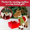 thumbnail image 2 of SCS Direct Reindeer Plush 12" Pet Stuffed Doll - Cute Pet Deer Rudolph Toy with Coat & Scarf, Animal Decors, Great Gifts for Kids, Party Exchange or Winter House Decor, 2 of 5