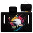 thumbnail image 5 of Whosucclay Golf Ball Splash Pattern Golf Cart Seat Cover Towel, 4 Convenient Pockets for Club Car EZGO Yamaha Carts, Breathable Fabric 51.18 x 30.3 inches, 5 of 9