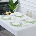 thumbnail image 5 of 15.4" Round Placemat Set of 1 Polyester Fabric Place Mats Non-Slip Dining Kitchen Table Mats for Kitchen Party Decor Green and White Christmas Tree, 5 of 5