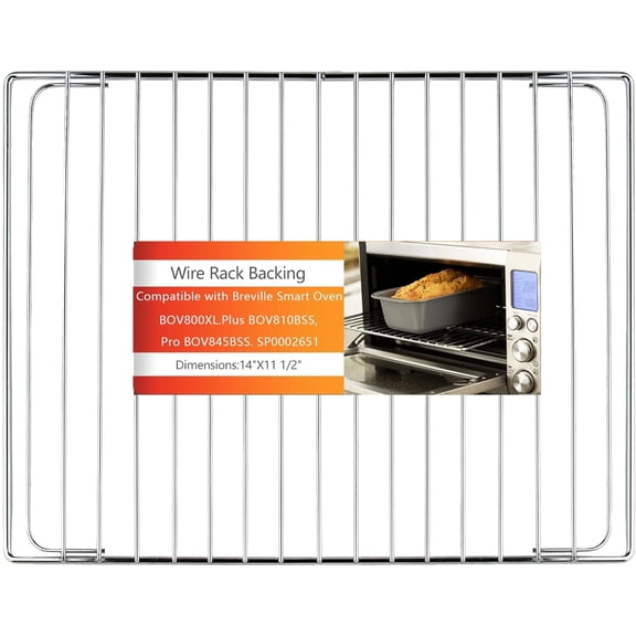 Stainless Steel Oven Rack for Breville Smart Oven BOV800XL, Plus BOV810BSS, Pro BOV845BSS. SP0002651, Oven Racks Replacements, Cooling Racks for Cooking and Baking