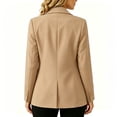thumbnail image 7 of Daiosportswear Blazers for Women Long Sleeve Casual office Suit Lightweight Single Button Tailored Suit Jacket Khaki, 7 of 7