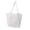 White, variant on Mesh Beach Tote Portable Simple Tote for Fishing Vacation Swimming Khaki