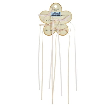 Scunci Satin Bow Bobby Pins, Multicolor, 4 ct
