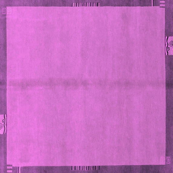 Ahgly Company Indoor Square Abstract Pink Modern Area Rugs, 3' Square