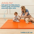 thumbnail image 3 of ECR4Kids SoftZone Play Patch Activity Mat Squares, Modular Playmat, Orange, 4-Pack, 3 of 9