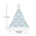 Adobk Dog Print Christmas Hat, Santa Hat, Xmas Holiday Hat for Adults