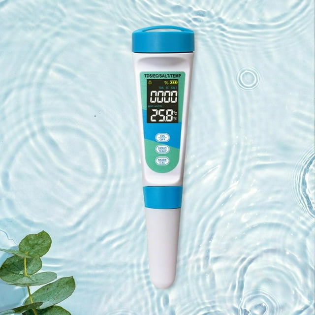 Testeur de Salinité Numérique pour Aquarium Piscine Marine Test d'Eau Salée avec Écran Haute Précision et Réponse Rapide Scie de Table Système de Clôture Rigide Pinces d'Angle de Vide 30