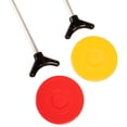 thumbnail image 2 of Champion Sports Blacktop Shuffleboard Set , 2 Cues, 8 Pucks, Chalk - Outdoor Games for Adults and Family Red, 2 of 7