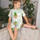 thumbnail image 4 of Balery happy dog. St. Patricks Day Conjunto de Pijama Infantil de Manga Corta con Estampado – Ropa de Dormir de Algodón Suave-Large, 4 of 6