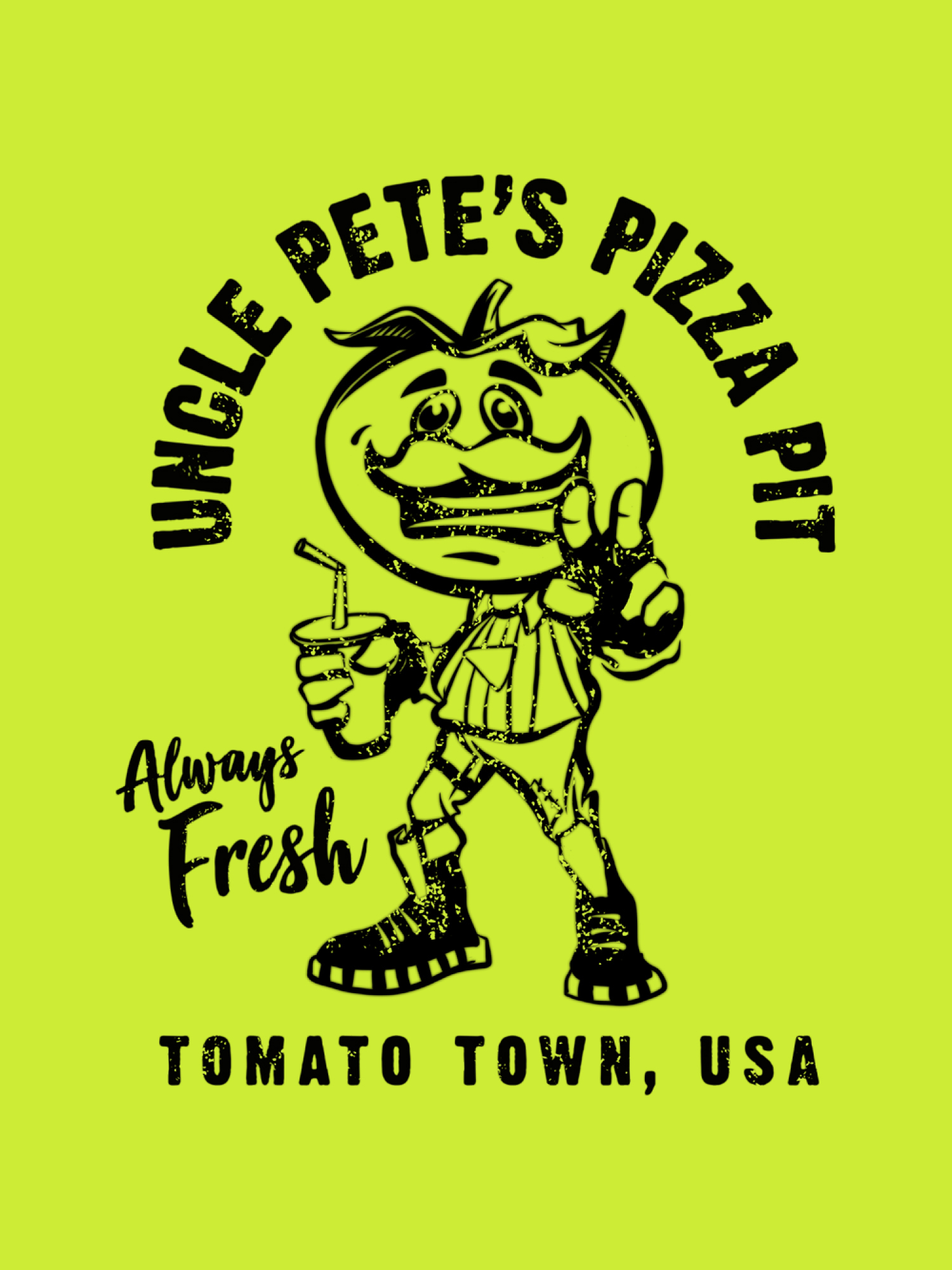 Fortnite Boys Uncle Pete's Pizza Pit Graphic T-Shirt Sizes 8-18