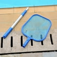 thumbnail image 2 of Red de skimmer de piscina con remoción de poste telescópico Rastrillo de hojas Estanques de piscina Herramienta de limpieza rápida con para limpiar sobre el suelo Piscina enterrada Bañera de hidromasa yeacher estándar, 2 of 6