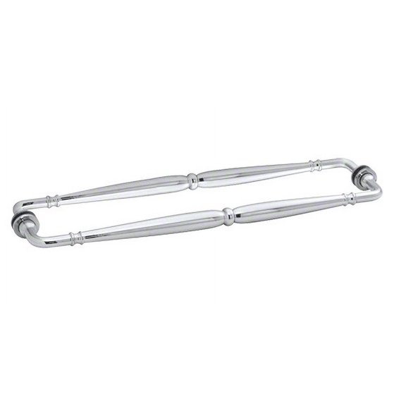 CRL V1C18X18CH Chrome Victorian Style 18" Back-to-Back Towel Bar