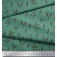 thumbnail image 3 of Soimoi Green Rayon Fabric Leaves Fabric Prints By Yard 42 Inch Wide, 3 of 5