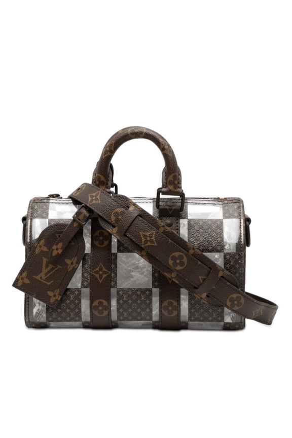Pre-Owned Louis Vuitton Monogram Chess Keepall Bandouliere 25 Handbag/Shoulder Bag, 2-Way,...