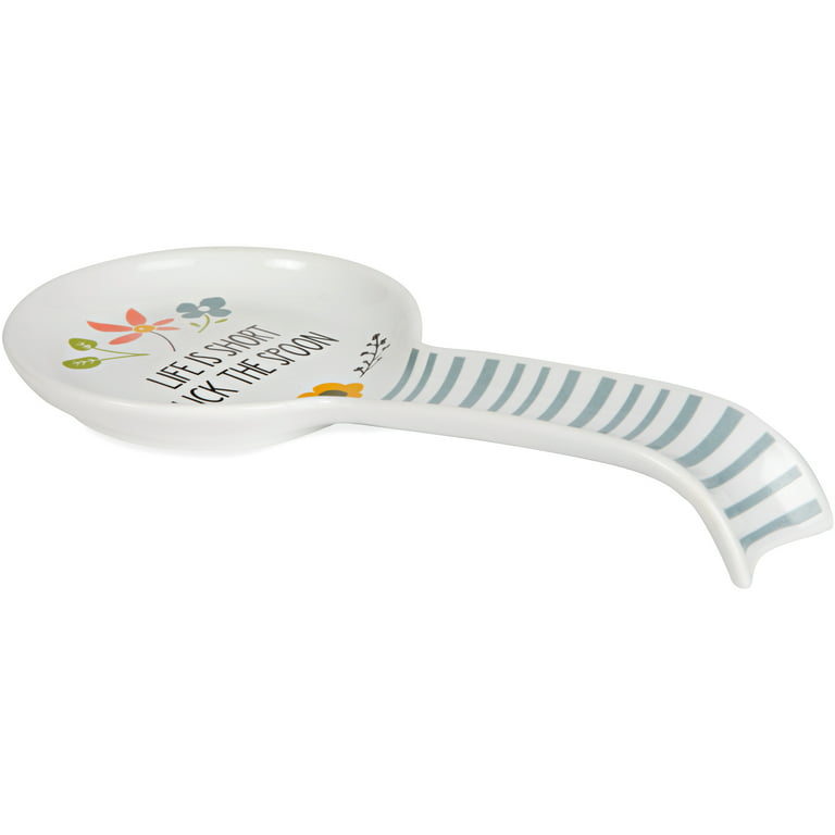 Natural Life Spoon Rest - Live Happy