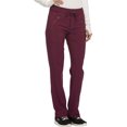 thumbnail image 5 of Cherokee Infinity Women Scrubs Pant, Mid Rise Tapered Leg Drawstring, CK100A, XS, Wine, 5 of 7