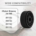 thumbnail image 4 of Compatible Wheel Tires for Braava Jet M6 Series 6110 6012 6112 Robotic Mops, 4 of 5