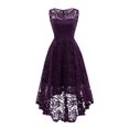 thumbnail image 1 of EFINNY Women's Vintage Floral Lace Sleeveless Cocktail Dress Elegant Formal Hem Asymmetrical Party Swing Dresses, 1 of 7