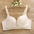 thumbnail image 1 of LSLJS Women's Breathable Striped Breast-Feeding Bra Without Steel Ring, 1 of 3