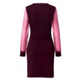 thumbnail image 4 of IDALL Long Sleeve Dress,Petite Dresses Women's Solid Color Sequins Long Sleeve A-Line Party Dress Sequin Dress,Womens Dresses,Casual Dresses for Women Red Dress XL, 4 of 5