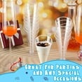 thumbnail image 6 of TOPRenddon 20 Pack Clear Dessert Cups, 4 oz Disposable Plastic Champagne Flutes Cocktail Glasses, Reusable Parfait Appetizer Cup Mousse Cups for Home Gatherings, Events, Parties, Weddings, 6 of 8