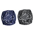 thumbnail image 4 of 2 fundas elásticas extraíbles para sillas de oficina, color liso, para el hogar y bodas. azul oscuro gris oscuro, 4 of 5